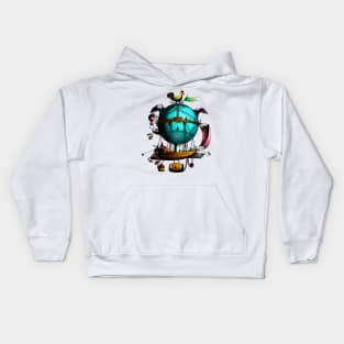 Crazy Funny Flying Machine Kids Hoodie